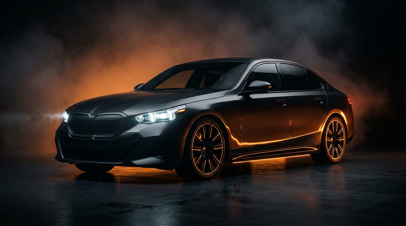 Modern debadged performance car at VS Serwis