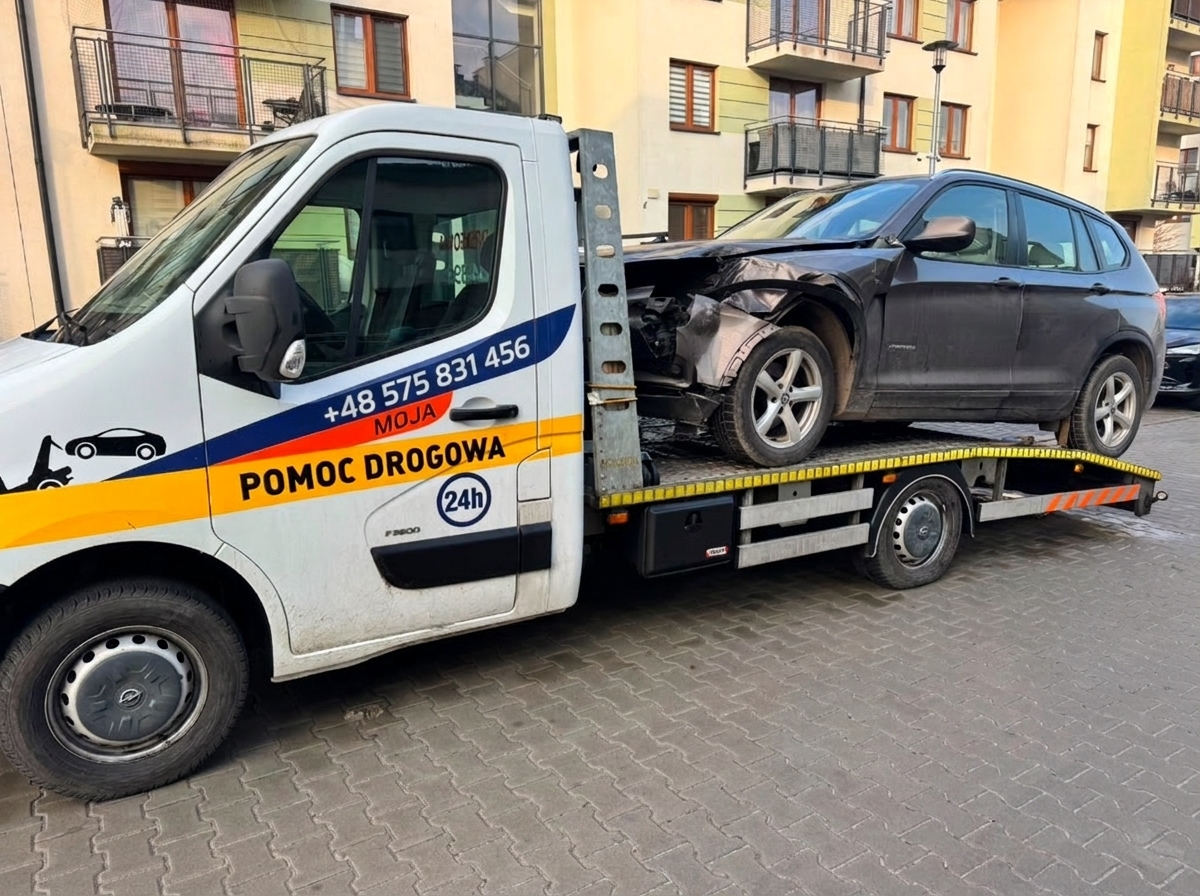 Transport powypadkowy VS Serwis Kraków